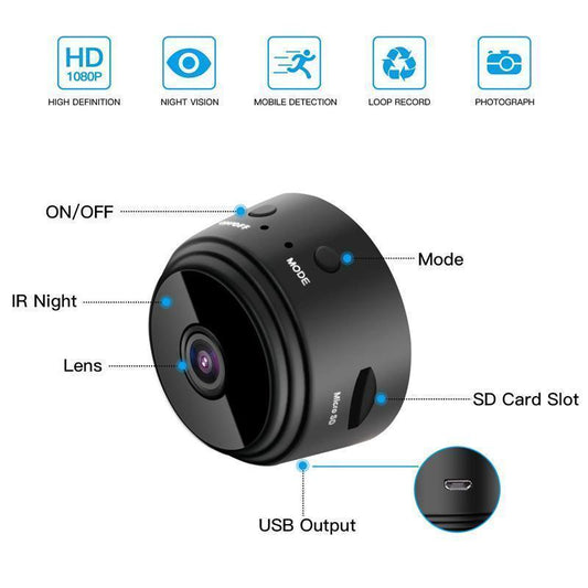 1080p Magnetische WiFi Mini Kamera