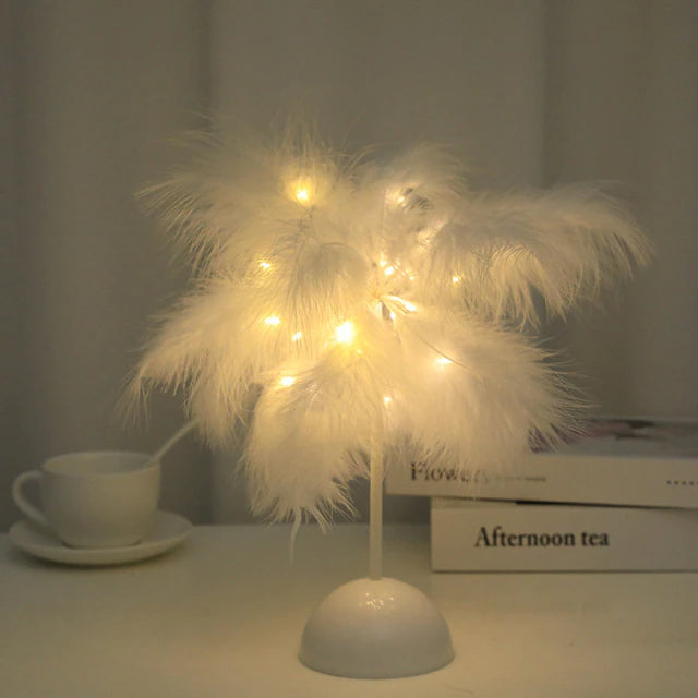 Kreative Baum feder tischlampe