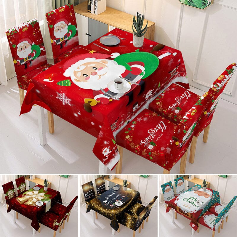 Frendorf | Weihnachts Tischdecke Stuhlhussen Dekoration