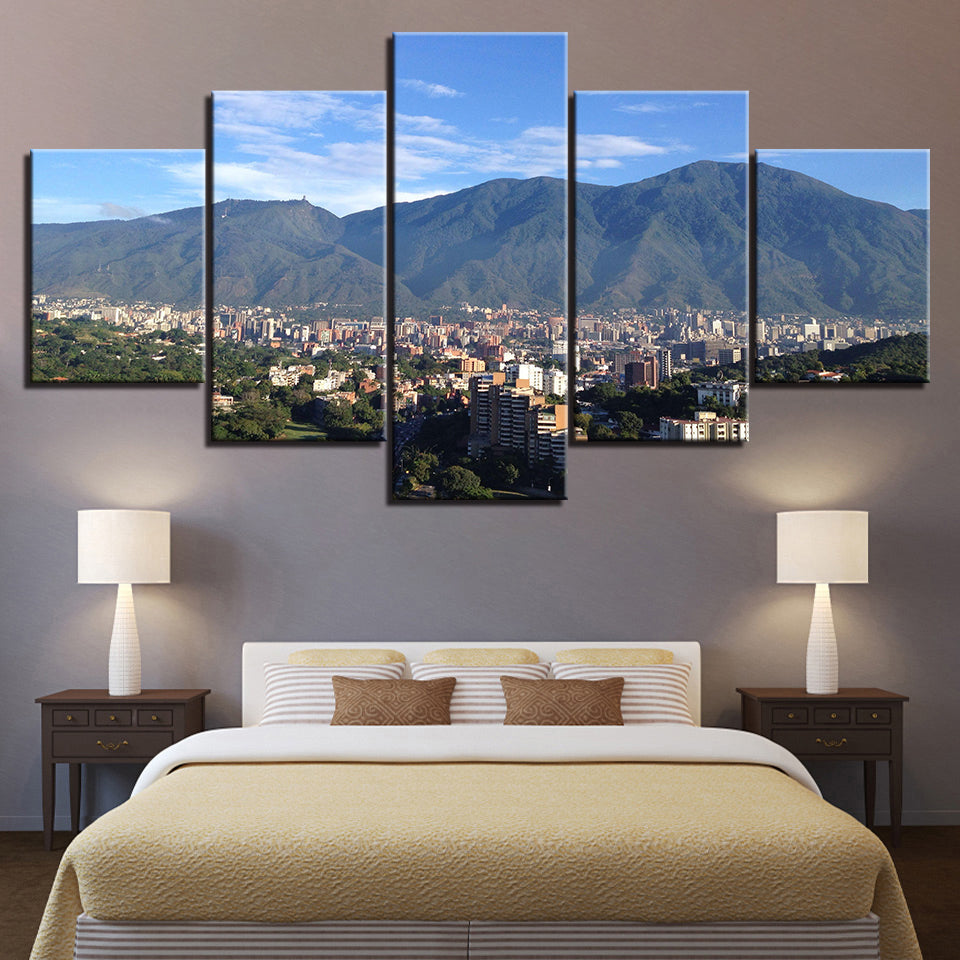 Stadtlandschaft-Canvas Wandkunstmalerei