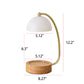 Frendorf | Lumivine Arto LED Tischlampe | Japanisches Design | Dimmbare Wachsoptik | Kreative Beleuchtung