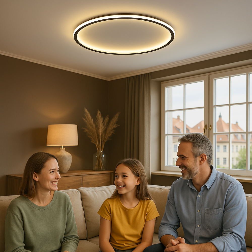 Frendorf | Skandinavische LED Deckenleuchte – Modern, dimmbar & stilvoll für Wohnzimmer, Esszimmer & Flur