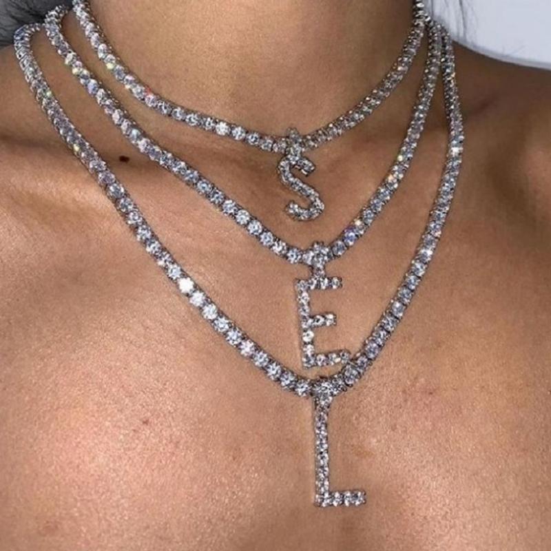 Frendorf | Alphabet Strass Halskette