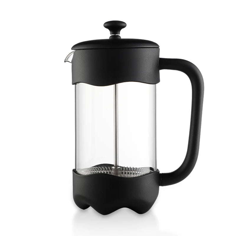 Frendorf | 350ml Mini-Manuelle Hochborosilikatglas mit Deckel French Press Kaffeemaschine