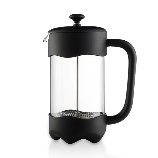 Frendorf | 350ml Mini-Manuelle Hochborosilikatglas mit Deckel French Press Kaffeemaschine