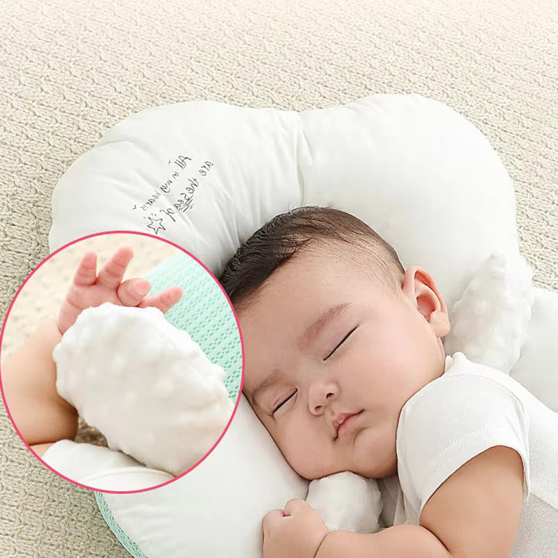 Frendorf | Bio-Baumwolle U-förmiges Baby-Kissen - Weiche & sichere Nackenstütze für Säuglinge, verstellbares Hugbuddy-Design für gemütlichen Schlaf