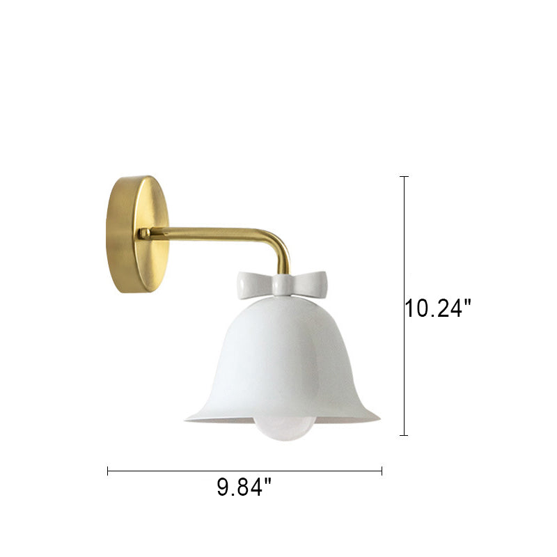 Frendorf | BelleFlare Französisches Design Wandlampe | Minimalistische Glockenform | Einzigartiges Dekor | Iron Wall Sconce