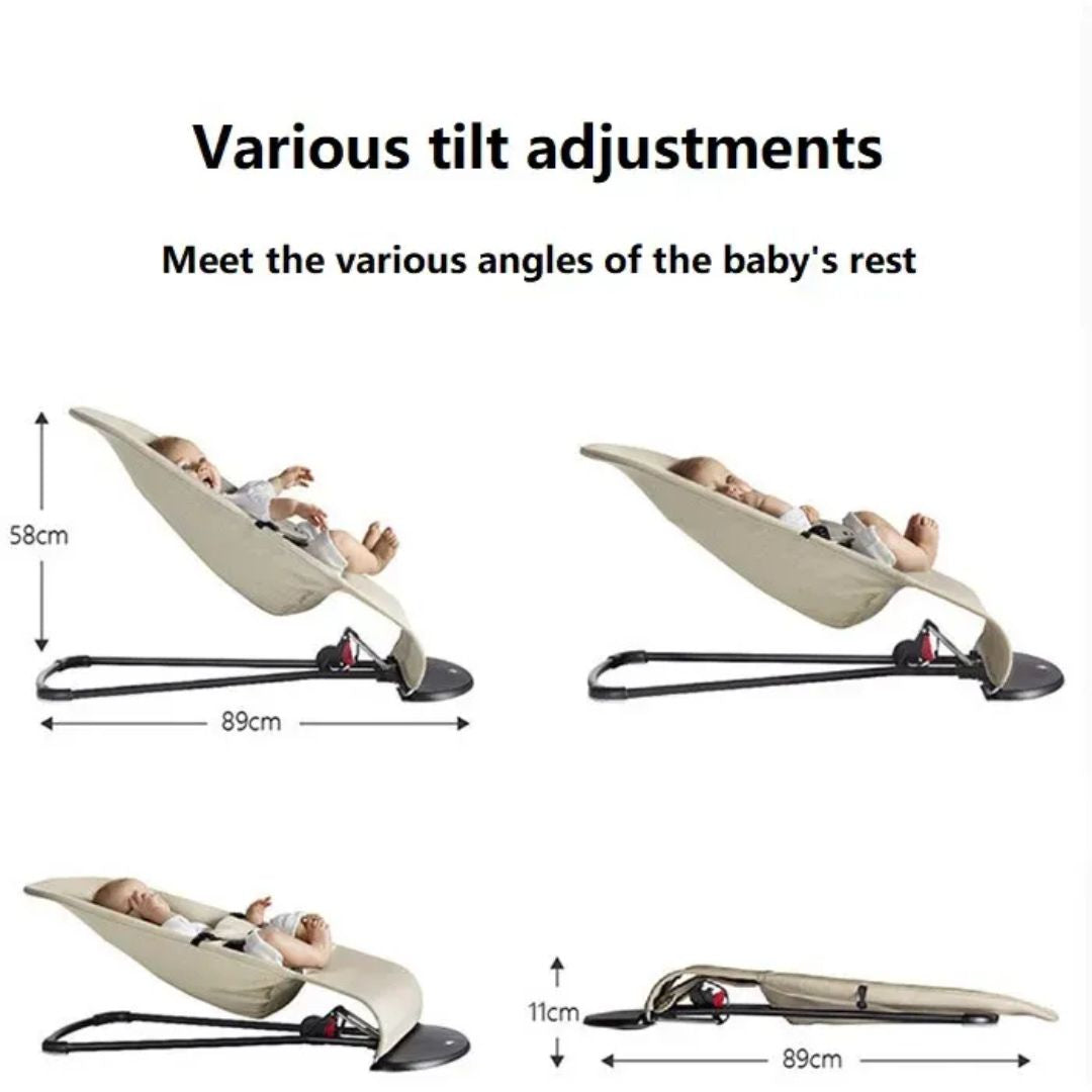 Frendorf | Babywippe mit ergonomischem Sitz – Leichte Schaukelwippe für Neugeborene
