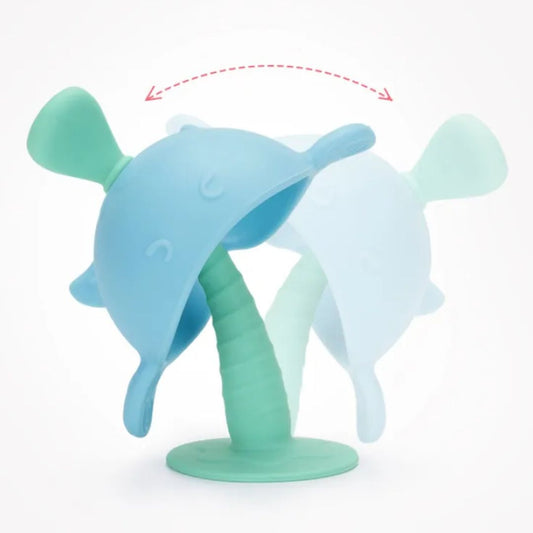 Frendorf | Baby Beißring Wal aus Silikon – Sicheres Teething Spielzeug für Babys