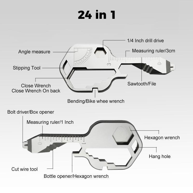 Frendorf | 24 In 1 Multifunktions Tragbares Schlüsselwerkzeug