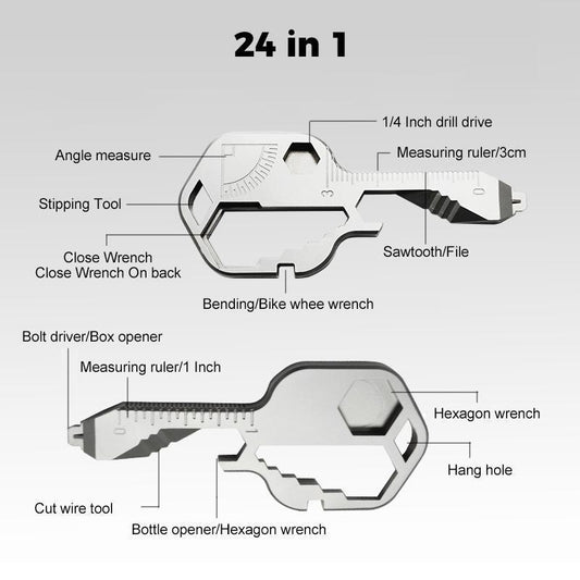 Frendorf | 24 In 1 Multifunktions Tragbares Schlüsselwerkzeug