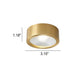 Frendorf | LumoLux Ultra-thin LED Deckenleuchte | Kupfer | Modernes Design | Dimmbare Deckenlampe | Energieeffizient | Stimmungslicht