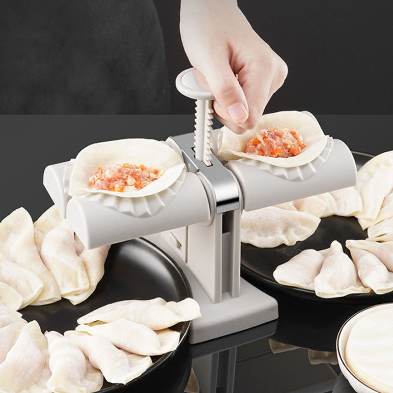 Frendorf | 🥟Haushalts-Doppelkopf-automatischer Teigtaschen-Maker🧑‍🍳Guter Helfer in der Küche