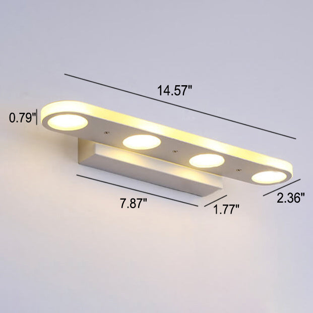 Frendorf | Ovalux BrightLine LED Wandleuchte | Modernes Design | Acryl-Optik | 4/6-flammig | Dimmbar