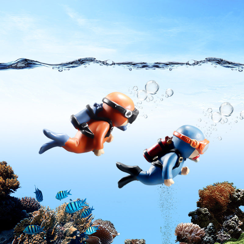 Frendorf | Schwimmender Taucher - Aquarium Ornament