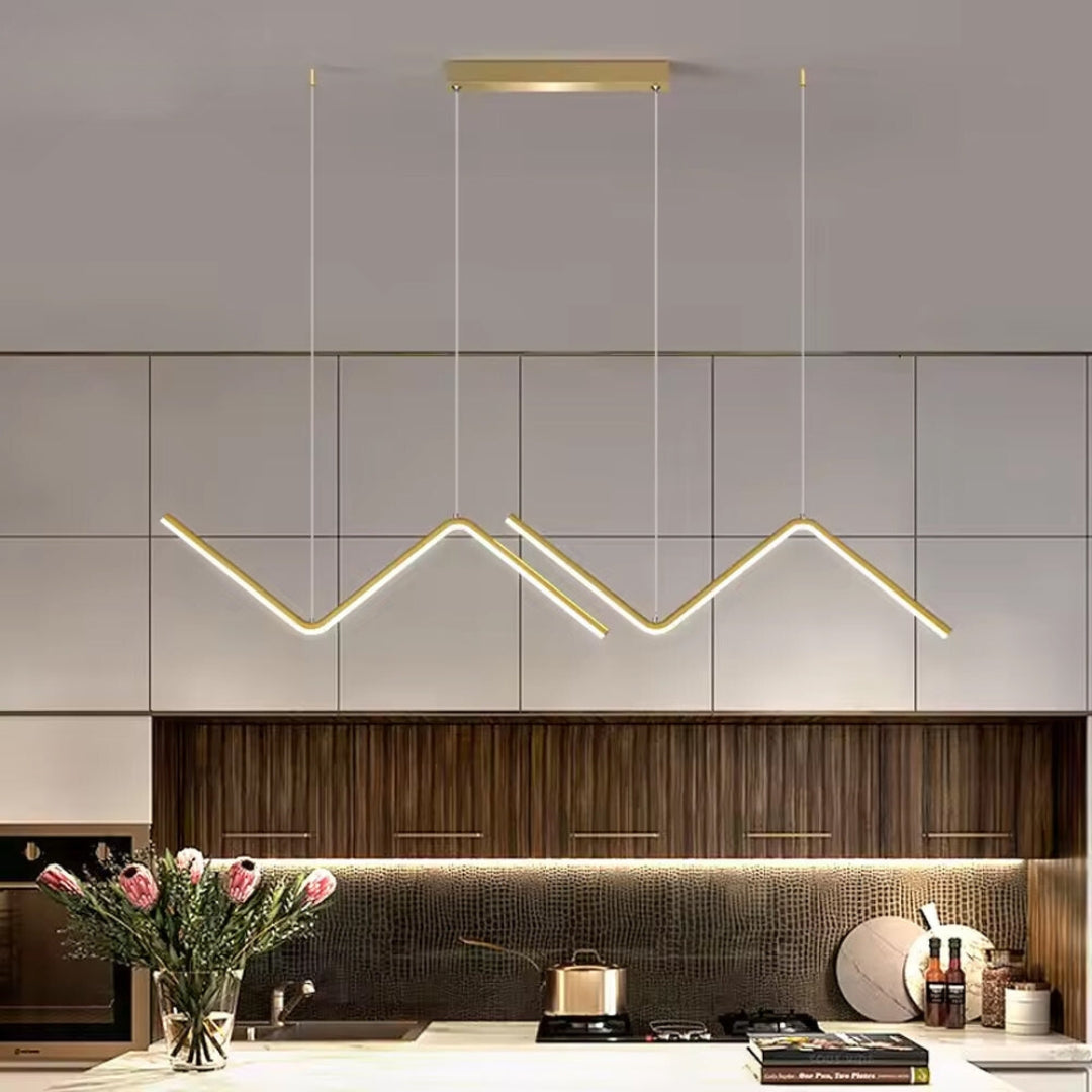 Frendorf | Glowlamp - Zickzack lineare LED Pendelleuchte