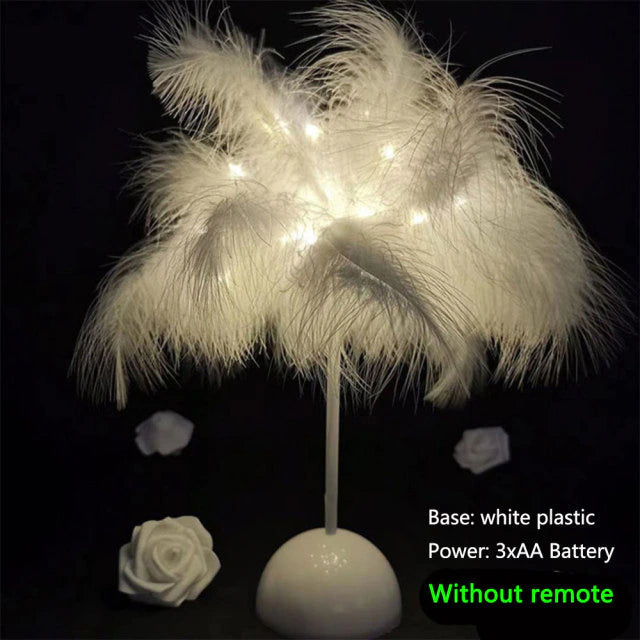 Kreative Baum feder tischlampe