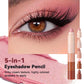 5-in-1 Lidschattenstift – Vielseitig für Lidschatten, Eyeliner, Highlighter & Mehr – Lang anhaltend, hautfreundlich, zwei Texturen