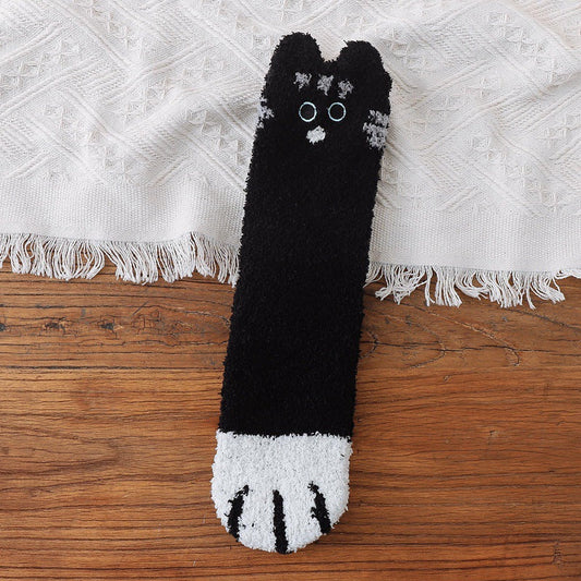 Frendorf | Warme, weiche Socken mit Katzenpfoten