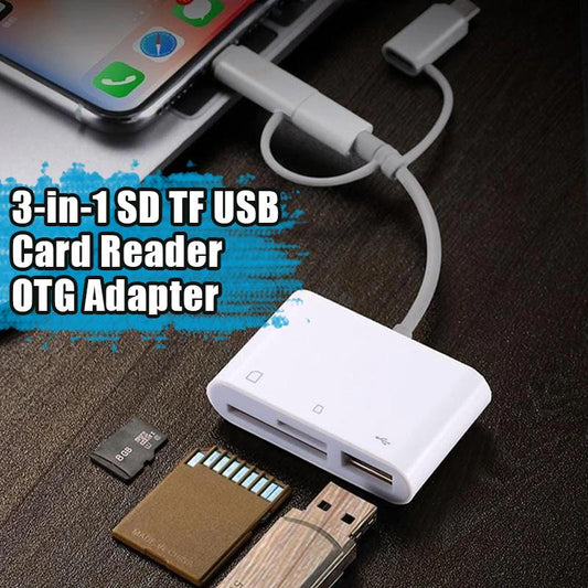 Frendorf | 3-in-1 SD TF USB-Kartenleser OTG-Adapter