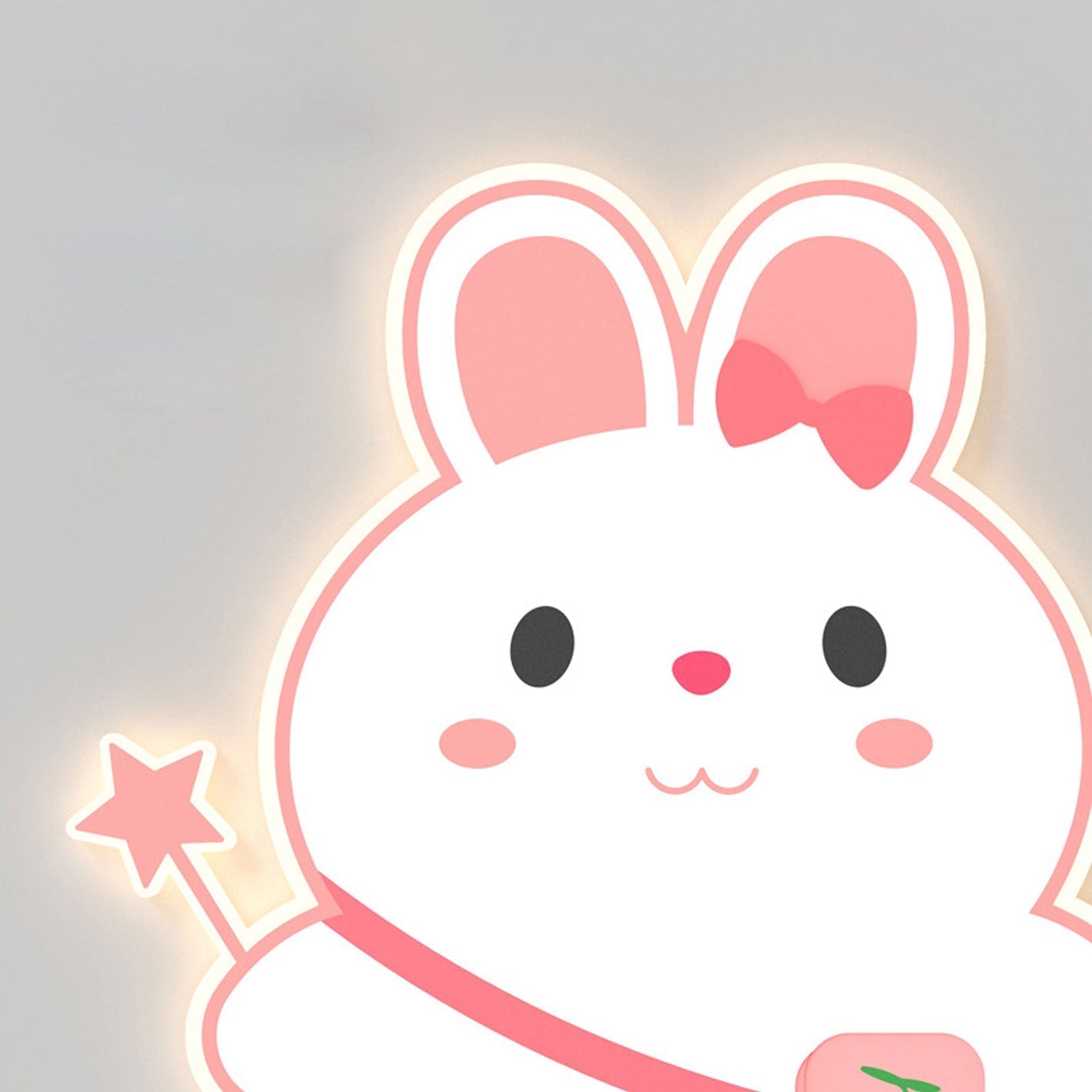Frendorf | GlowBunny LED Kinder Wandleuchte | Kreatives Design | Einhorn & Hase | Dimmbar & Modern