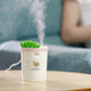 Frendorf | MistBloom Mini USB Luftbefeuchter mit Sukkulentendesign | Kompakt | Leise | Für Zuhause & Büro