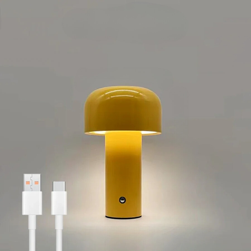 Frendorf - Wiederaufladbare Pilz-LED-Tischlampe für eine gemütliche Atmosphäre