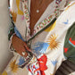 Frendorf | Unique Print Langarm-Shirt und elastische Taille Hose Set