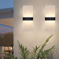 Frendorf | LumaZen Solar LED-Wandlampe | Wetterfest | Solarbetriebene Außenbeleuchtung | Garten- & Terrassen-Deko