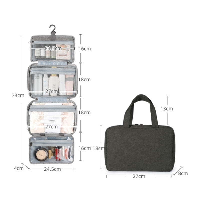 Frendorf | Perfekt für Reisen - Kulturtasche für Damen mit Aufhängehaken