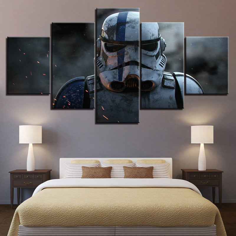 Stormtrooper Star Wars - 5 Teile Canvas Wandkunst - Hochauflösender Druck