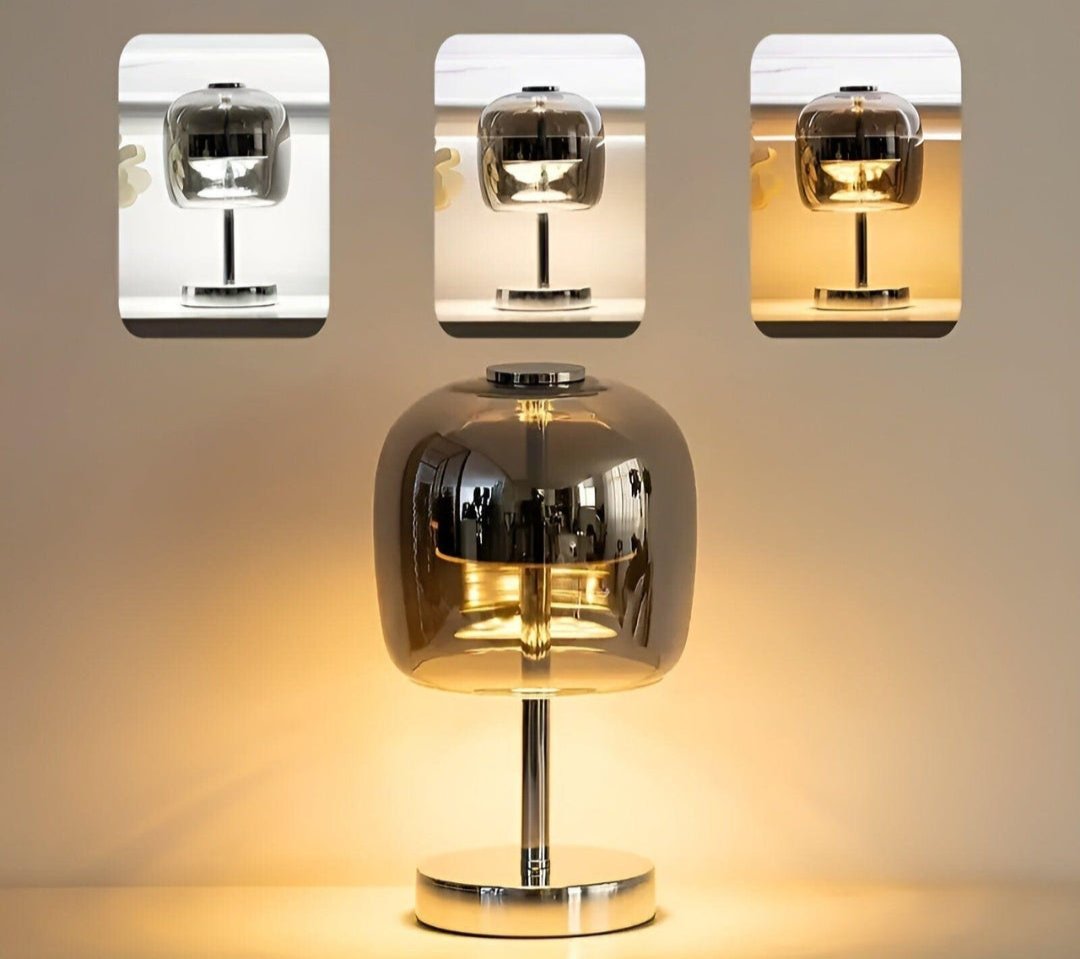 Frendorf | Tragbare - Elegante Tischlampe aus Spiegelglas