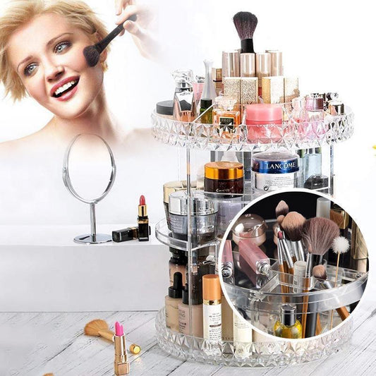 Frendorf | 360° drehbare Kristall-Kosmetik-Storage-Box