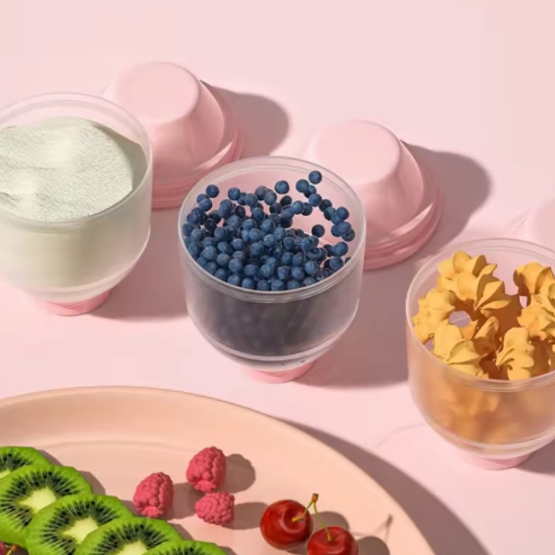 Frendorf | Baby Milchpulver Spender – Tragbarer Stapelbehälter für Milchpulver, Snacks & Brei