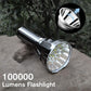 Frendorf | 30000-5000 Lumen Hochleistungs-LED-Taschenlampe, wasserdicht