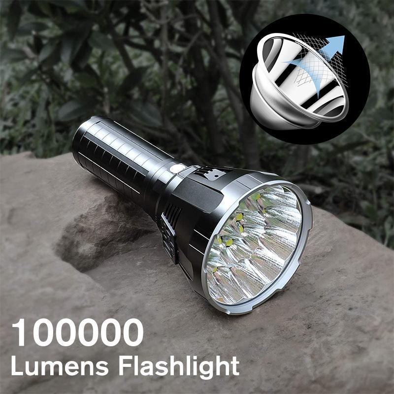 Frendorf | 30000-5000 Lumen Hochleistungs-LED-Taschenlampe, wasserdicht