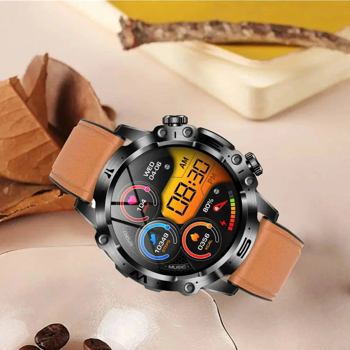 Frendorf | Fortgeschrittene Blutzucker-Armbanduhr - Gesundheits-Smartwatch Hochwertige ECG- & PPG-Technologie