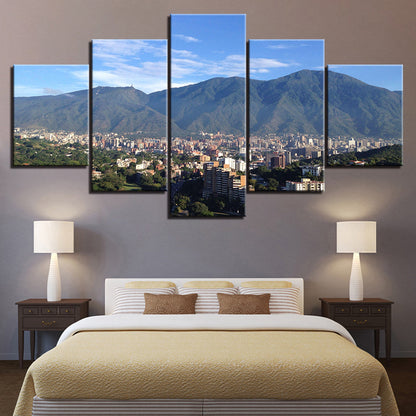 Stadtlandschaft-Canvas Wandkunstmalerei