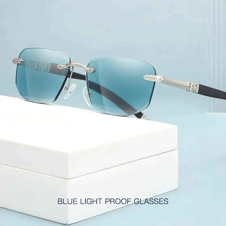 Frendorf | Saphir Hohe Härte Anti-Blau Licht Weit und Nah Lesebrille Sonnenbrille