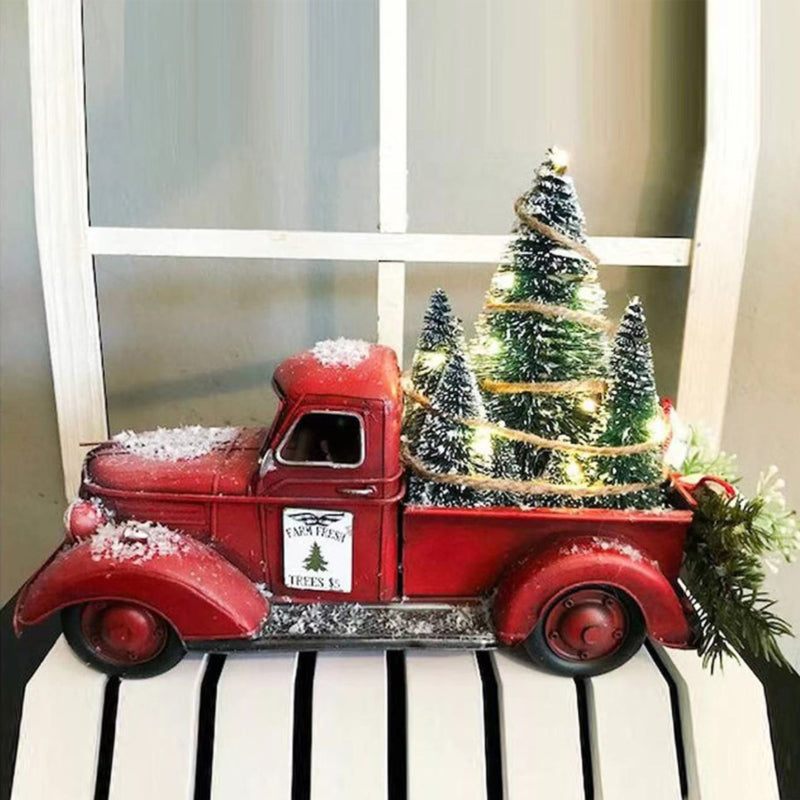Frendorf | Roter Bauernhof-LKW Weihnachten Dekorationen