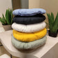 Frendorf | Solid Circular Chair Pad 40x5cm - Bequemes Baumwollkissen für stilvolle und unterstützende Sitzgelegenheiten