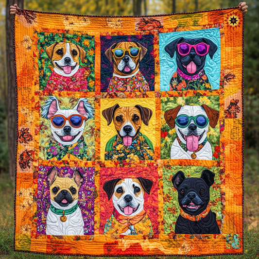 Buntes Hundedecke