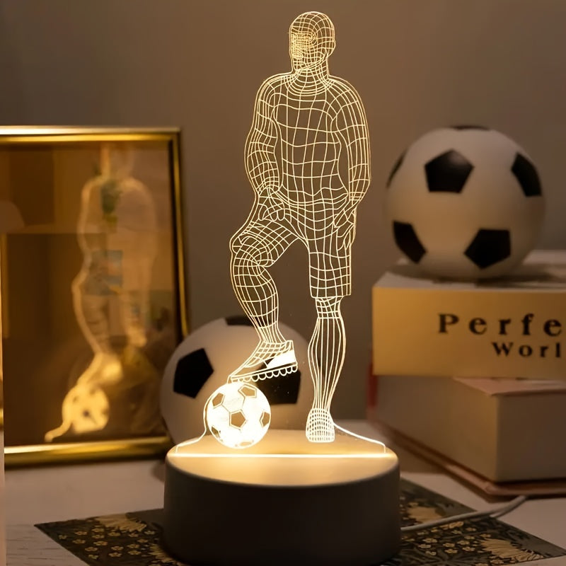 Fußballer 3D Lampe – Für eine sportliche Atmosphäre