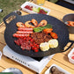 Antihaft-Gusseisen BBQ Grillpfanne – Vielseitiges und langlebiges Kochgeschirr für Fleisch, Huhn, Indoor-/Outdoor-Grillen