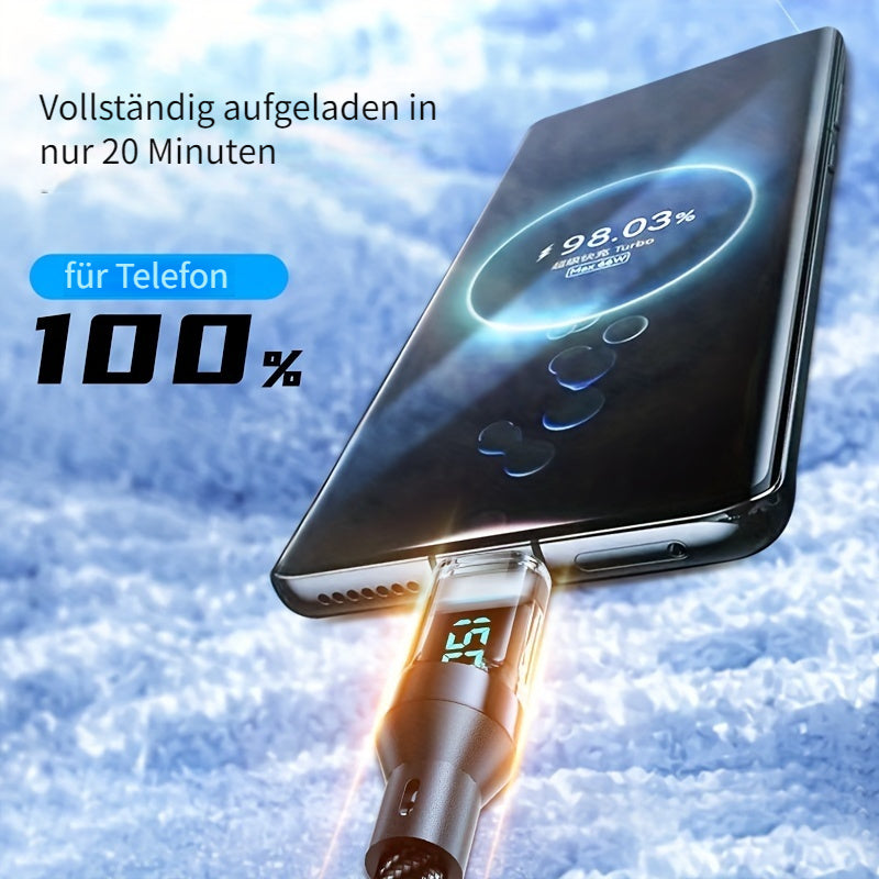 Frendorf | BlitzCharge Pro Turbo 120W 6A USBC Kabel mit Display