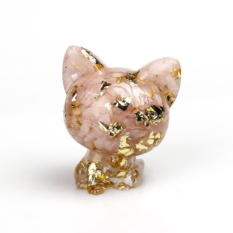 Frendorf Naturkristall Katze Edelstein Dekoration