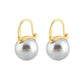 Frendorf | Black pearl earrings Available in white champagne gray gold and black pearl dangling earrings