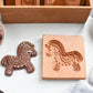 Frendorf | Holzplätzchenform Set | Gravierte Backstempel | Lebkuchen & Keks Presse
