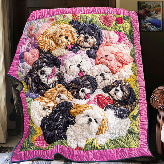 Welpenliebe Patchworkdecke