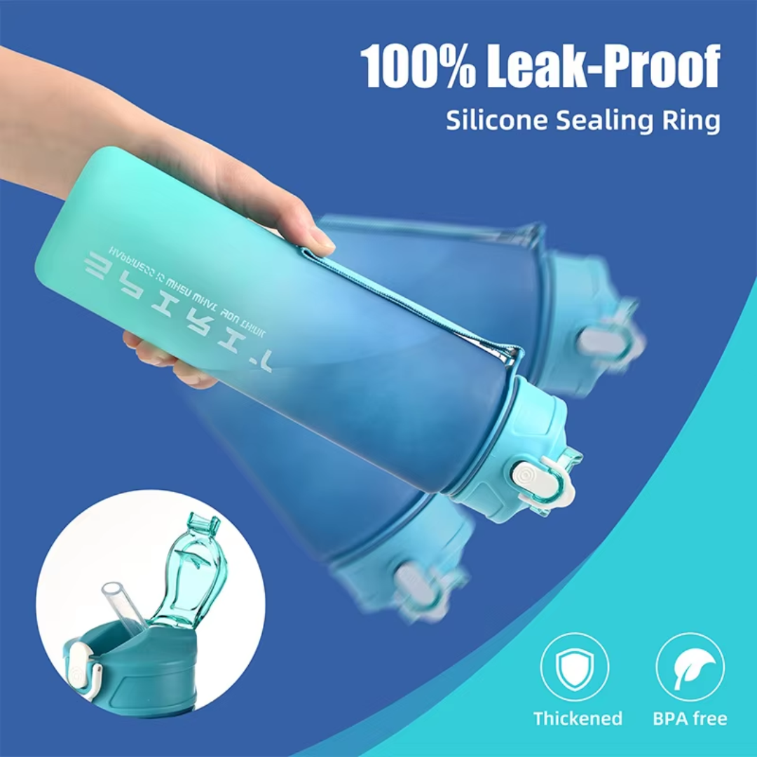 Frendorf | 1L große kapazitätauslaufsichere Sport-Wasserflasche